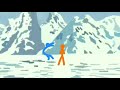 Orange vs blue stickfight flipaclip fan animation