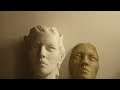 Making a Plaster Cast of a Portrait with Clay Mold