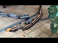 High Speed LEGO Train Crash between LEGO Horizon Express 10233 and Metroliner 4558/10001