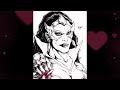 Drawing Star Sapphire Carol Ferris - DC Comics INK PORTRAIT