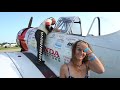 Kim Flies With Aeroshell Aerobatic Team