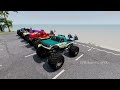 Drunken Monster truck Cars - Epic High Speed Crazy  Jump Test And Crashes #39  - EPIC BeamNG ASVA