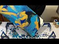 Beautiful Pattern! Turquoise GLOW 🔵🟠 Amazing Abstract Art Painting Techniques