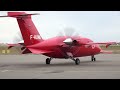 Special design Piaggio P180 Avanti F-HUNK landing, start up and Take off at Nancy airport | aviation