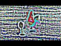 Patrick Star riding a seahorse but every time the beat changes it gets more distorted