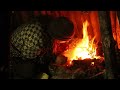 Winter Bushcraft Camp: Carving, Log Cabin Improvements & Chopping Firewood (ASMR)