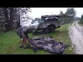 Car Camping Heavy Rain Storm