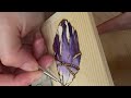 Watercoloring Wood?  ASMR Painting Gemstones #watercolor #woodburning  #question #asmrsounds