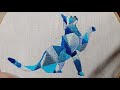 Geometric Cat Hand Embroidery Beginner