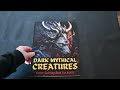 📖💀 The Dark Side of Adult Coloring (Book Flip through) ;   Dark Mythical Creatures