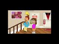 Dora kicks her dad in the stairs/grounded