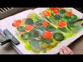 How I layer mixed media and create texture in my paintings 🎨 Real-time paint with me