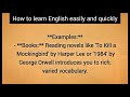 How to Learn English Easily and Quickly | Improve Your English | learn English through story .