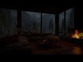 Soothing Attic Ambience Rain, Thunder, and Fireplace for Deep Sleep and Insomnia Relief