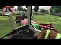 ㋡ POSTĘPOWY ROLNIK  ▶ＦＳ １９◀ Wyciąganie ursusa z rowu, brak hamulców zrobił swoje, sianokosy