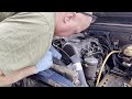 1968 Mercedes 220D engine removal