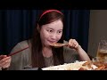 [Mukbang ASMR] Crispy Chicken & Sea Snail Nooldes (golbaengi somyeon) Korean Food eating Ssoyoung