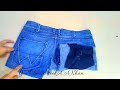 Reutilizar ropa vieja | Recicla jeans viejos en el vestido || reutilizar la ropa!