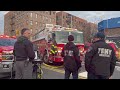 **HEAVY FIRE Thru the ROOF** FDNY Battles 5-Alarm Fire in a Queens Building [ Queens 5-5 Box 7254 ]