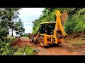 jcb cleaning landslides roads | meghalaya landslides | rainy season roads conditions