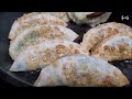 부추계란 군만두 만드는 방법 How to make chive egg dumplings 재료 3가지 초간단 레시피 남편과 함깨