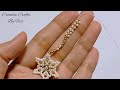 DIY beaded snowflake necklace | Christmas special Seed Beads jewelry