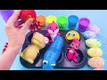 Satisfying Video l How To Make Rainbow Lollipop's FOR Slime Pan WITH Painted Egg Cutting ASMR #51