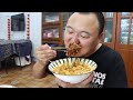 20 pounds of pig's trotters, Aqiang makes braised pig's trotters with rice, super delicious｜Mukbang