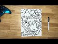 FIRST DRAWING AFTER A YEAR BREAK | TIMELAPSE ART VIDEO | SHARPIE PEN AND INK | FOREVER HUNGRY