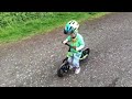 Leo on his balance bike