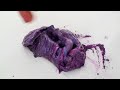 Pink vs Purple Kisses - Mixing Makeup Eyeshadow Into Slime ASMR