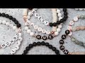 How To Make Beaded Alphabet Name Bracelets