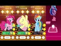 My Little Pony in Tiles Hop EDM Rush! Pinkie Pie Vs Fluttershy Vs Rainbow Dash Vs Twilight Sparkle