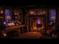 Cozy Witch Cottage - Halloween Ambience with Fireplace, Rain, & Distant Thunder for Relaxation