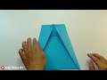 How to make a Paper Airplane that flies Far 1000 Feet - paper airplane easy