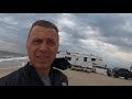 RV Texas | FREE RV Camping ON the Beach DURING A STORM! || Living in an RV