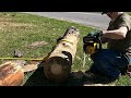 Testing the Dewalt 20v chainsaw 16 inch bar