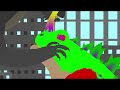 Frogzilla VS Croczilla | OC battle animation |