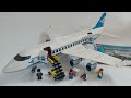 LEGO City 7893 Passenger Plane Build - 4K HD