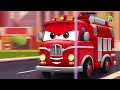 Supercar Rikki and Fire Truck Saves the City from Major Chemical Pollution!