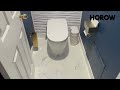 How to Use HOROW T05 Smart Toilet Tankless Bidet Toilet Auto Open, Heated Seat, Bidet Remote Control