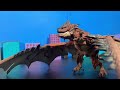 GODZILLA EARTH vs LEGENDARY GODZILLA vs SHIN GODZILLA an epic battle stop motion