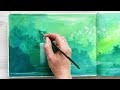 How to Start a New Sketchbook | Magical Gouache Landscape Tutorial