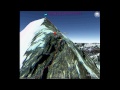 Mount Everest North Ridge Climbing Route in 3D