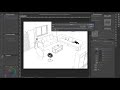 easy background/room for webtoon, comic or art using free 3d assets | in 20 min | clip studio ex