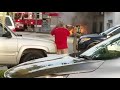 FIRE car burns at the drive thru in Lakeland, Fl.