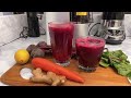 Beetroot juice mix that help lowers high blood pressure. #healthy #juicing