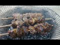 EXTREME SPICY GRILLED MEAT!! Beef and Chicken on CHARCOAL!!
