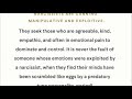 PSA: Narcissists are Predators. Know the signs.