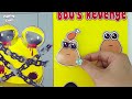 MAKING POU & BOU'S REVENGE 💩LIFE GAME BOOK📚 + (BOU'S SQUISHY PLAY) DIY